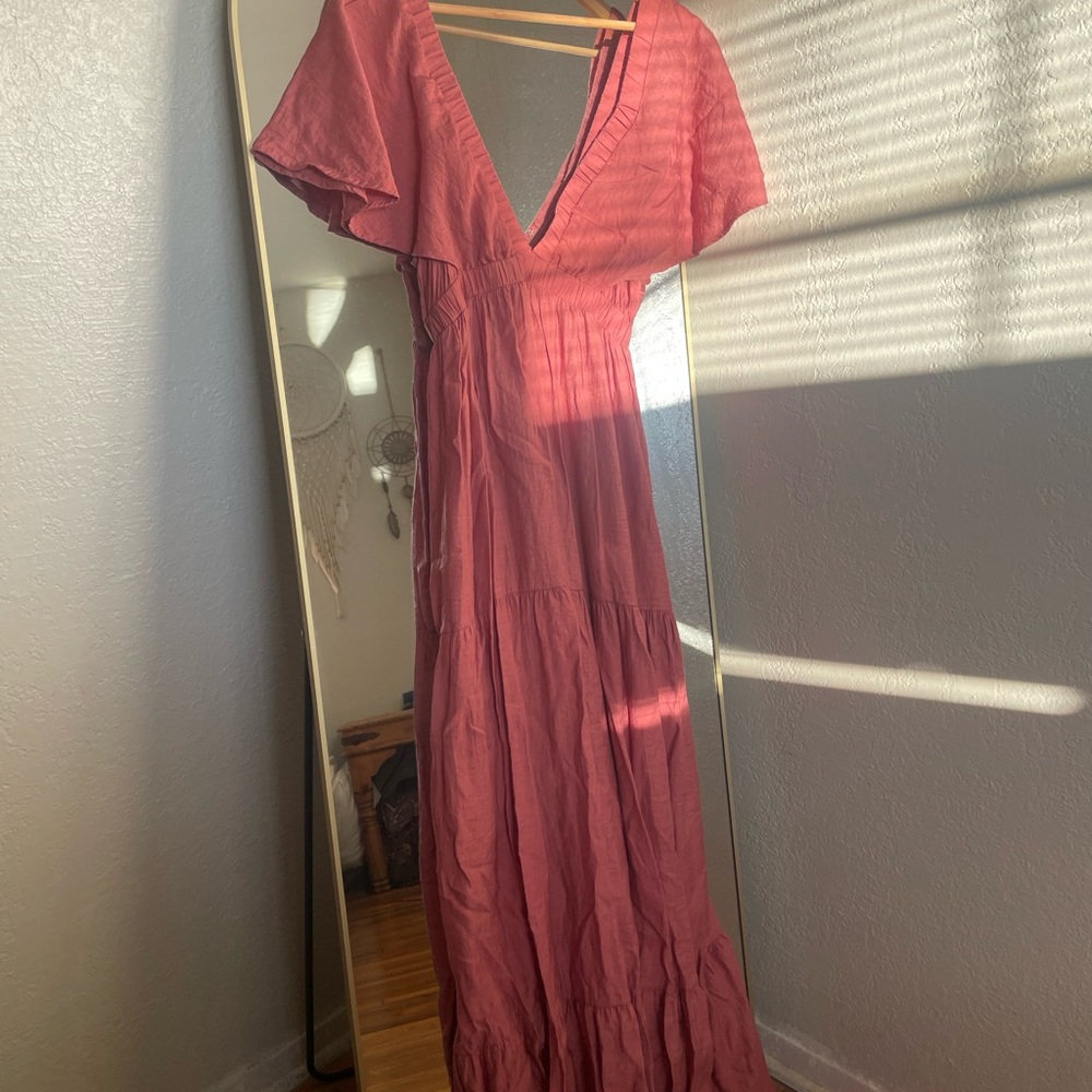 Elegant Mauve Maxi Dress